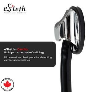 eSteth Cardiology Stethoscope: Advanced Single-Head Chest Piece for Accurate Diagnosis