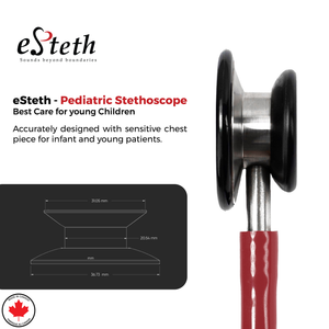 eSteth Pediatric Stethoscope: Colorful Dual-Head Stethoscope for Accurate Diagnosis