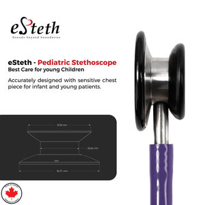 eSteth Pediatric Stethoscope: Colorful Dual-Head Stethoscope for Accurate Diagnosis
