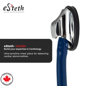 eSteth Cardiology Stethoscope: Advanced Single-Head Chest Piece for Accurate Diagnosis