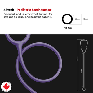 eSteth Pediatric Stethoscope: Colorful Dual-Head Stethoscope for Accurate Diagnosis