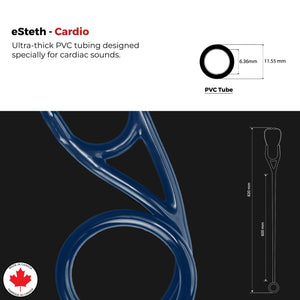 eSteth Cardiology Stethoscope: Advanced Single-Head Chest Piece for Accurate Diagnosis