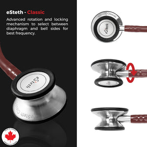 eSteth Classic Stethoscope: Superior Sound Quality in Stainless Steel Design