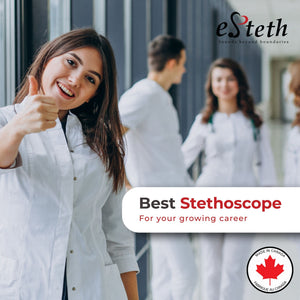 eSteth Classic Stethoscope: Superior Sound Quality in Stainless Steel Design