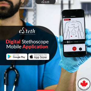 eSteth Lite Digital Stethoscope: High quality Amplified sounds for better diagnosis and Telemedicine