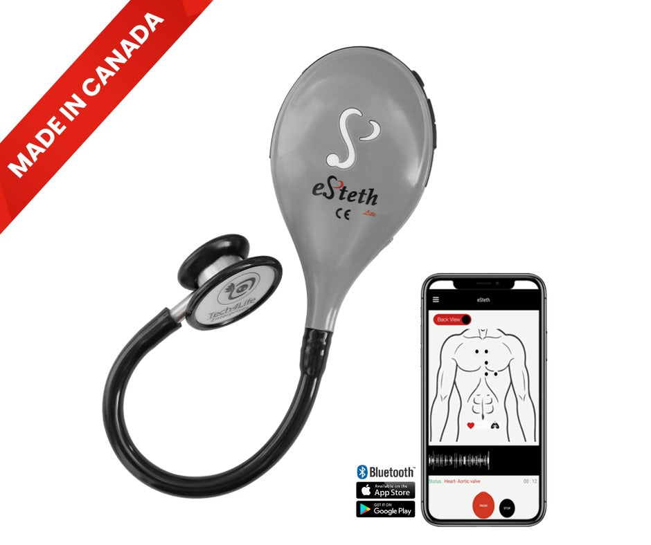 eSteth Lite Digital Stethoscope: High quality Amplified sounds for better diagnosis and Telemedicine